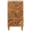Storage Cabinet in Brown 40 x 33.5 x 75 cm Solid Mango Wood
