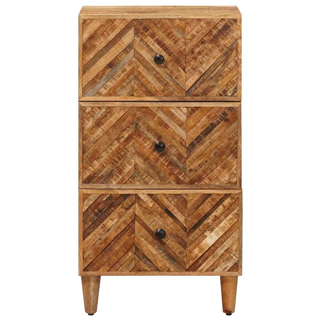 Storage Cabinet in Brown 40 x 33.5 x 75 cm Solid Mango Wood