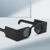 Retro Square Circular Women Fashion Sunglasses Black Outdoor Street Shoot Model Glasses Stylish UV Protection