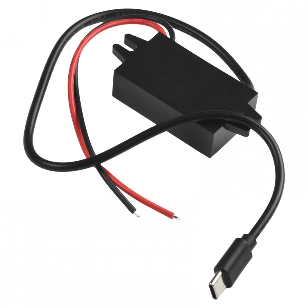 12V auf 5V 3A Wasserdichter Konverter Typ C USB C DC-DC Step Down Modul