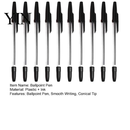 Fine Point Ballpoint Pens 10PCS Pens, 1.0mm Conical Tip Anti Leakage Gel Quick Dry Ink Comfortable Grip Smooth Writing Pen for Office And School