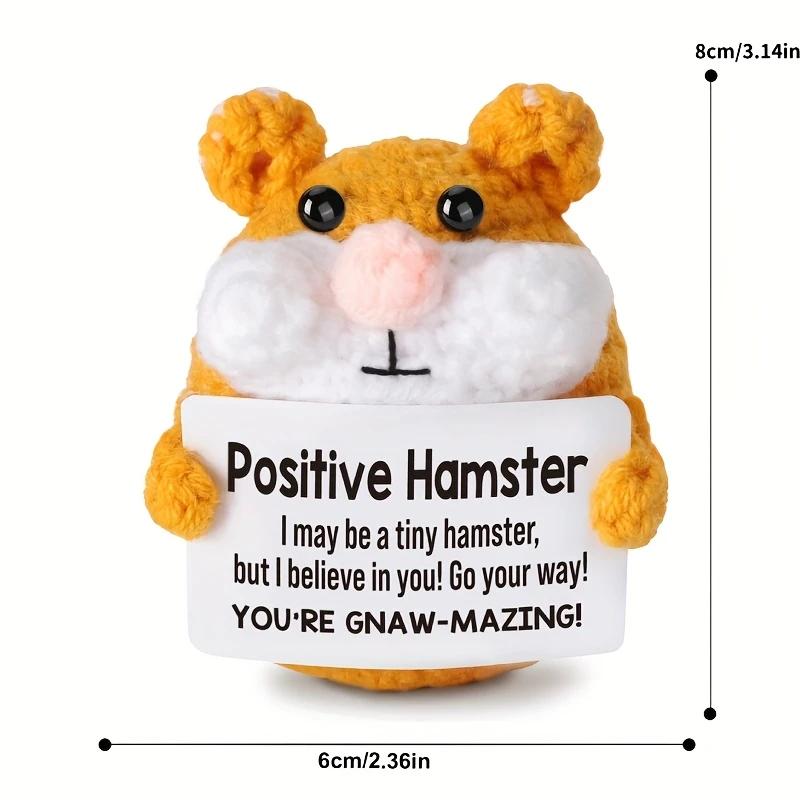

Handmade Kit - Crochet Animal Handmade Hamster - Emotional Incentive Support Gift for Women and Men - Holiday Birthday Gift