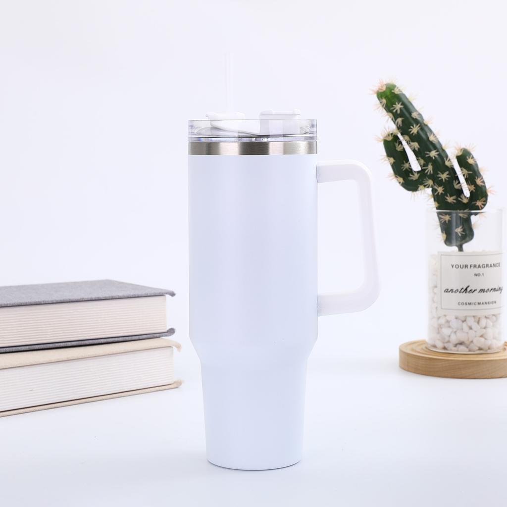 40 Oz Tumbler Custom logo Cup Stainless Travel Mug 40oz Tumbler With Handle Cup with Lid and Straw Custom Travel Mug