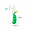 2/4/6 Szt. Uroczy Edamame Ściskany Fasolka Fidget Zabawka Breloczek, Przenośny Mini Breloczek do Odstresowania Ściskana Fasolka
