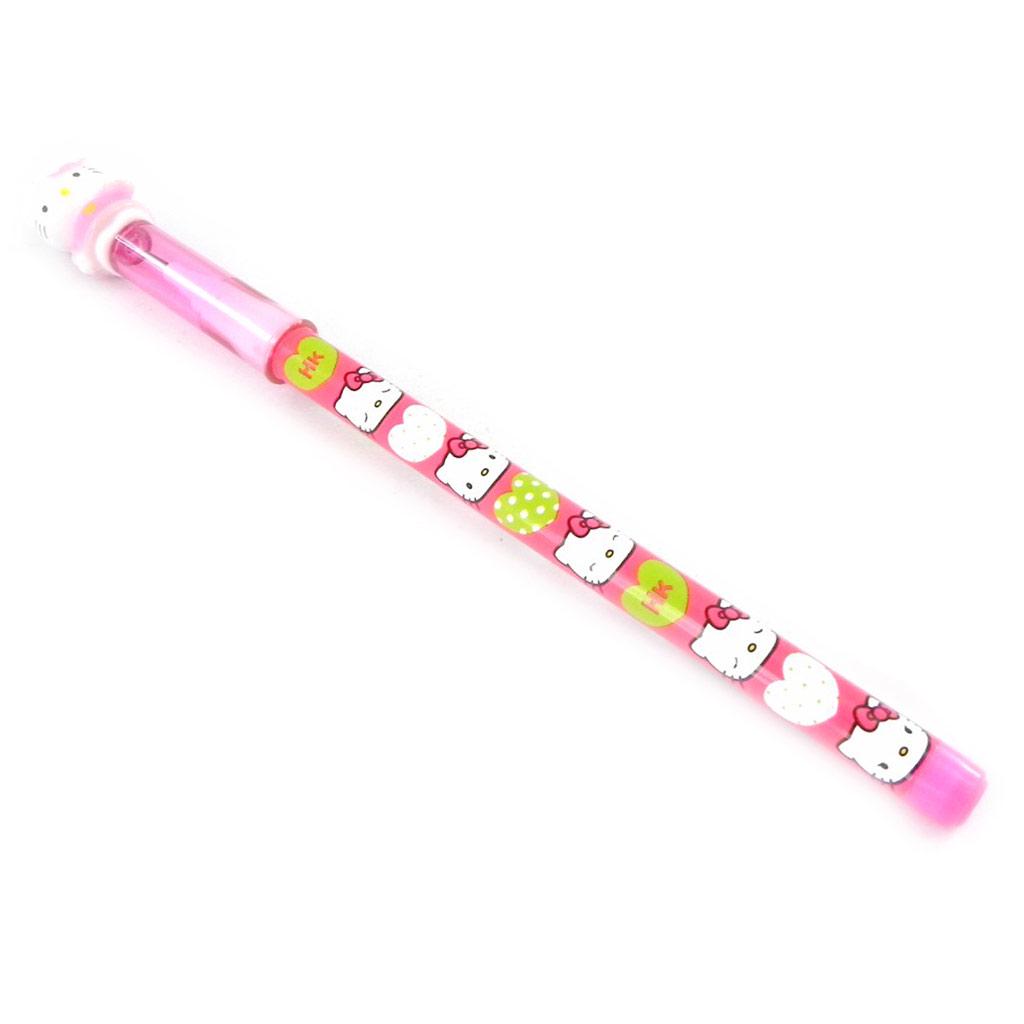 Hello Kitty [I2035] - Crayon 'Hello Kitty' rose vert - 16 cm
