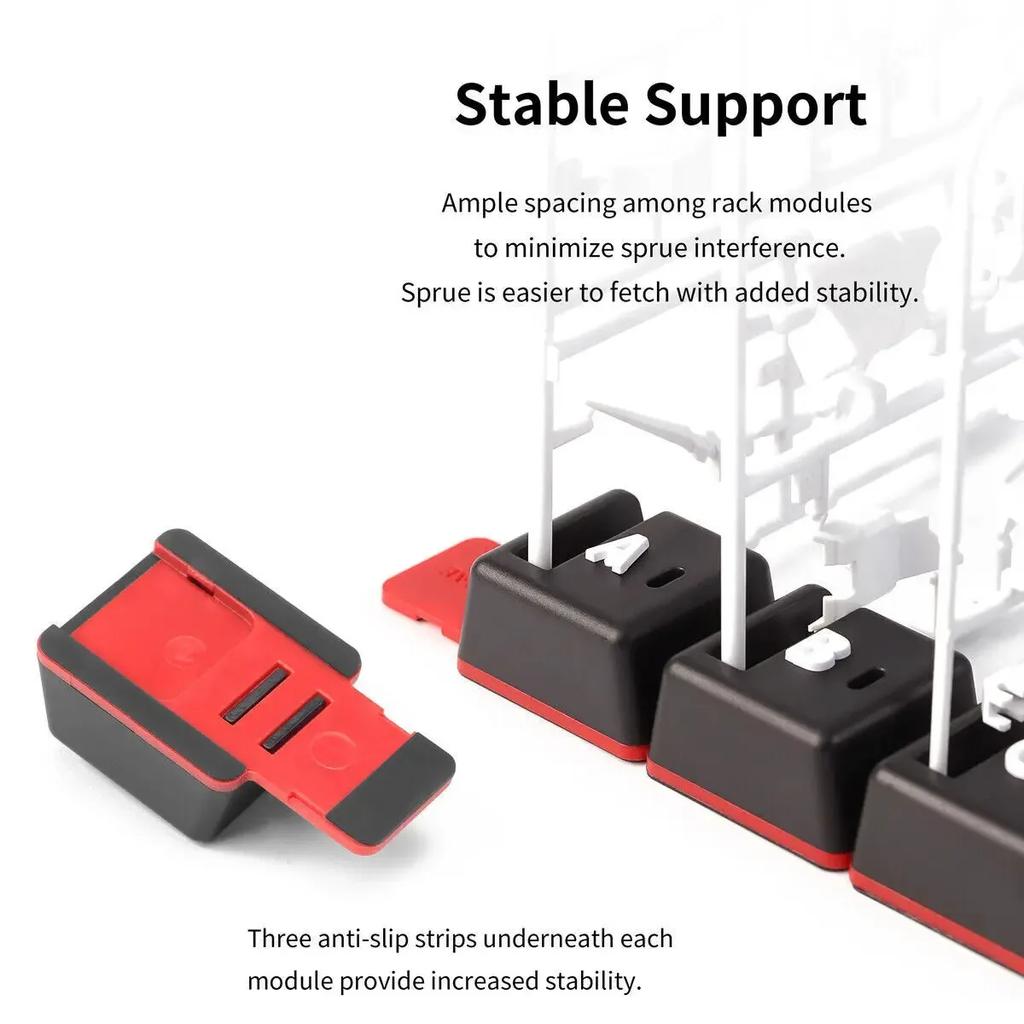 DSPIAE PT-SR Model Panel Holder Sprue Rack Spare Parts Stand Model Parts Storage Rack Holder for Gundam Model Making Hobby DIY