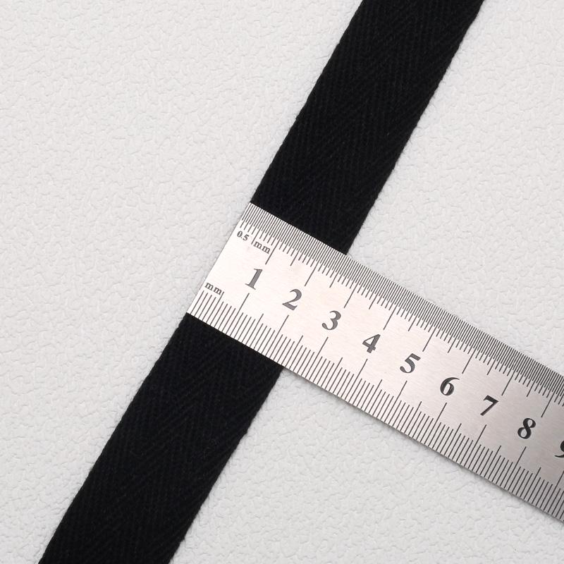 Herringbone Cotton Fabric Strip: Versatile Woven Tape for Binding & Edging