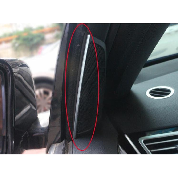 For Benz E-Class 2009-2015 Silver Aluminum A Pillar Air Outlet Vent Cover Trim