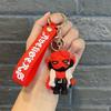 American Keychain Hellboy Style Demon Key Accessory Soft Rubber Long Horn