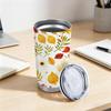 591ml Car Tumbler Autumn maple leaf elements Straw Cup Hot Cold Cup Leakproof Tumbler Gift Cup Stainless Steel Tumbler