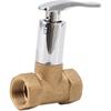 Water Stop Valve 3/4in Concealed Ceramic Brass Electroplated Water Valve Water Shut Off Valve for Kitchen Bathroom