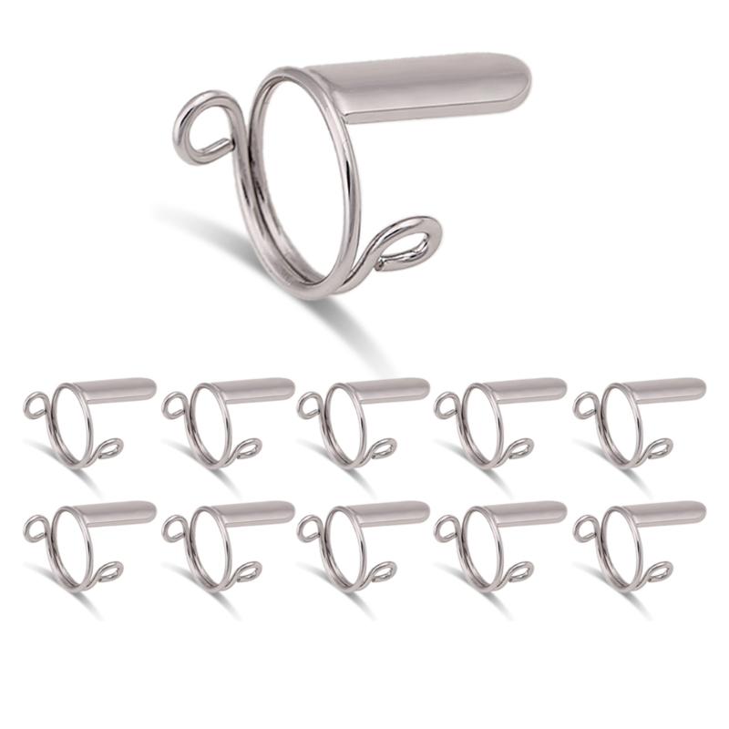 Adjustable Fingernail Rings Set Detachable Reusable Nail Rings Set Metal Nail Rings for Acrylic Nail & Press On Nail
