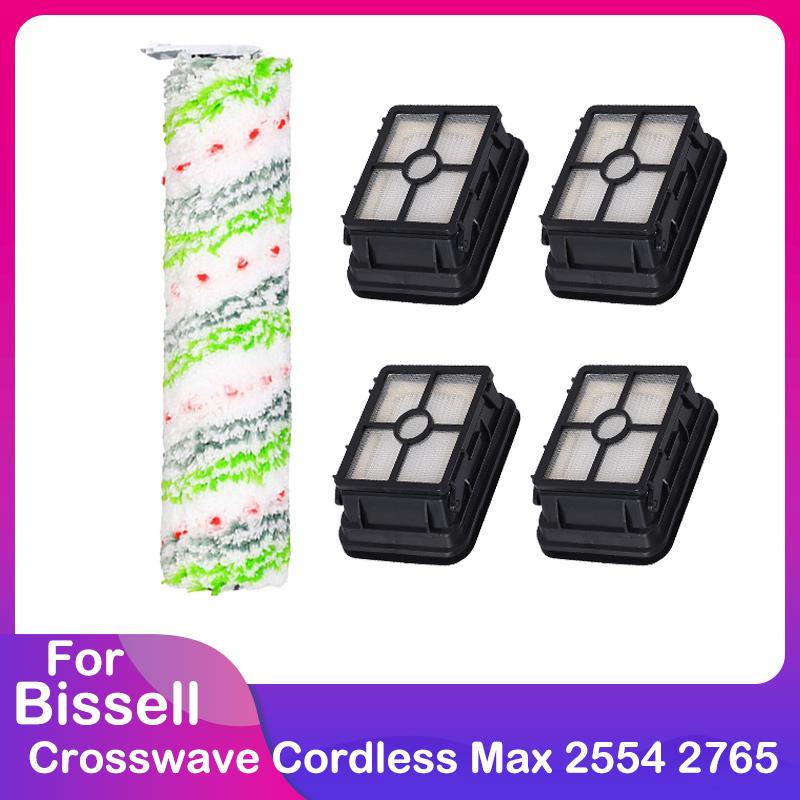 Compatible for Bissell Crosswave Cordless Max 2554 2554A 2590 2596 2596B 2596M 2765 2765F 2765Z 2765E 2765N Main Brush Filter