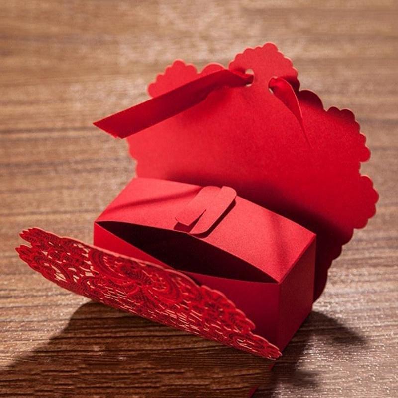 25 50 PCs Set Kreative Geschenk Fall Papier Party liefert Lagerung Zubehör Candy Box Hochzeit Gunsten