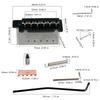 Professional 2 Point Tremolo System Metal Texture for Electric Guitars with Roller Saddles and Installation Hardware