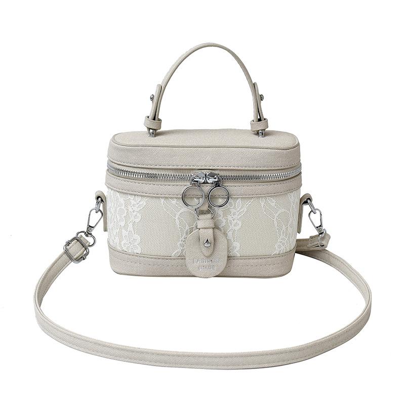 High-end fashion printed women's portable small square bag, new mobile phone bag, casual shoulder oblique span bag