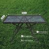 Tavolo da Picnic Pieghevole Portatile in Alluminio per Barbecue e Campeggio