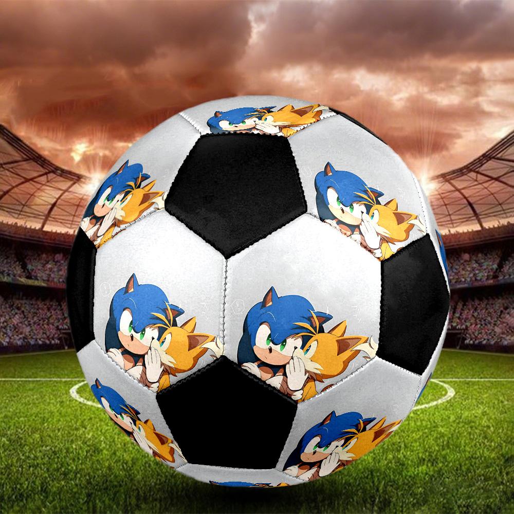 Tails Collection Soccer Ball Colorful All Ages Machine Stitched PVC Competition Ready Durable High-Bounce.SIZE5