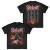 Vintage Gewaschen Slipknot Nu Metal Alternative Metal Band Gedruckt Baumwolle T-Shirt Herren Damen Tee Sommer Lässig Mode Kleidung Tops Streetwear