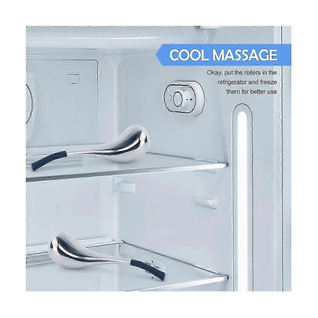 unique Ice Globes Spoon Massager Facial Skin Care Freeze Tool Stainless Steel Face Beauty Roller Cooling Massage Spa Ball