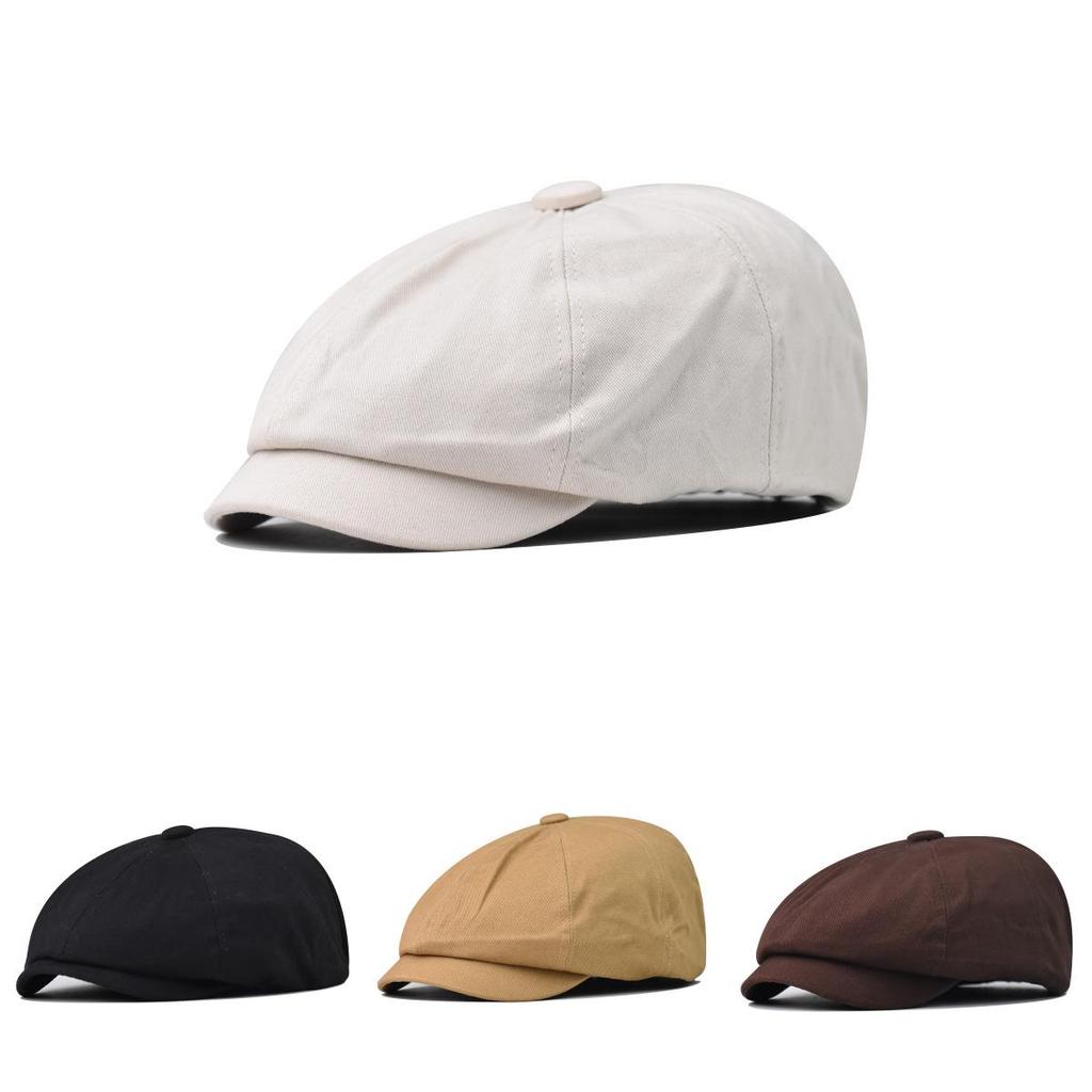 Minimalist Cotton Beret With Windproof Design For Men And Women In Spring And Autumn