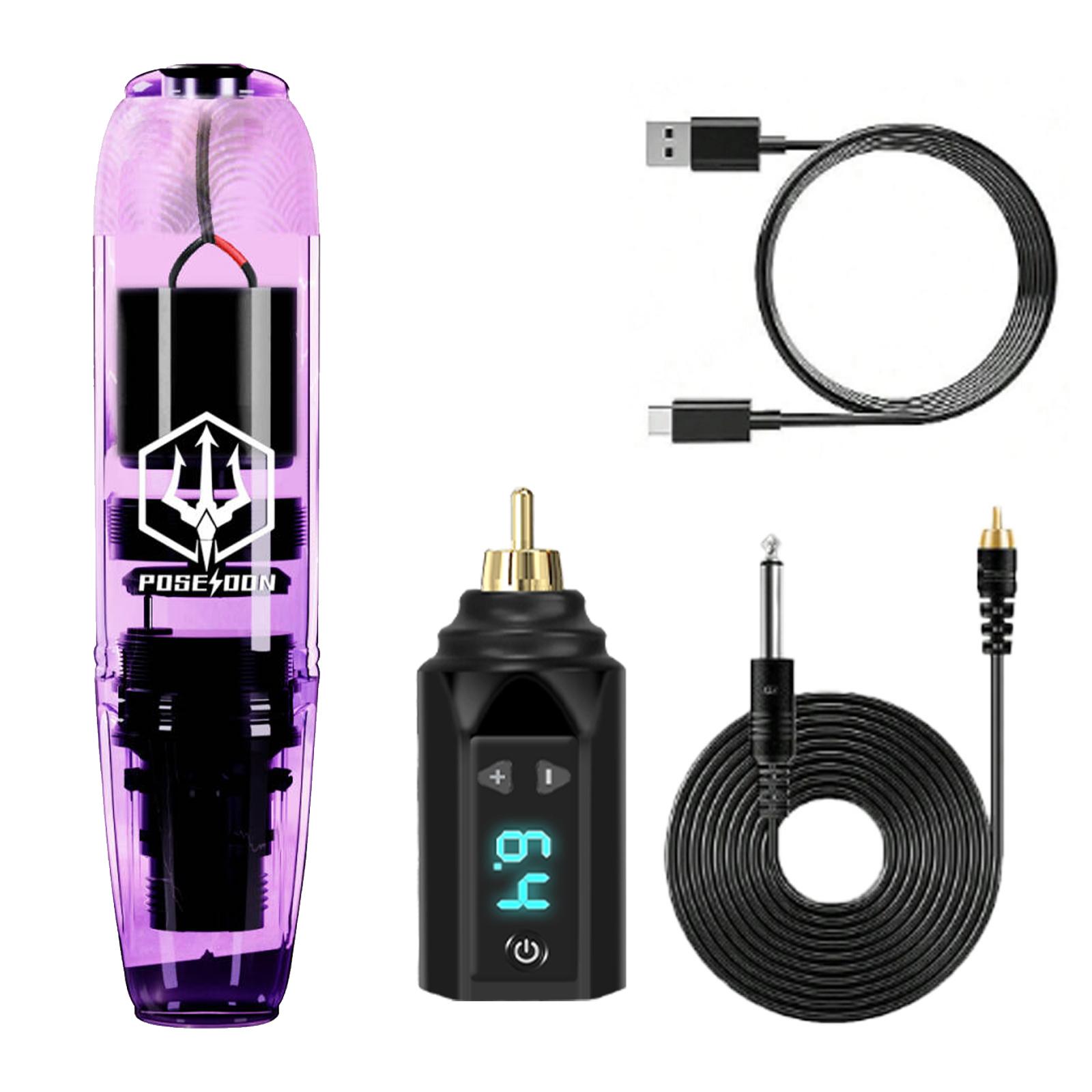 

Tattoo Kit POSEIDON V5 Cool Tattoo Pen Kit For Permanent Makeup Tattoo Machine Kit Good Quality Tattoo Power Supply Tattoo Gun K