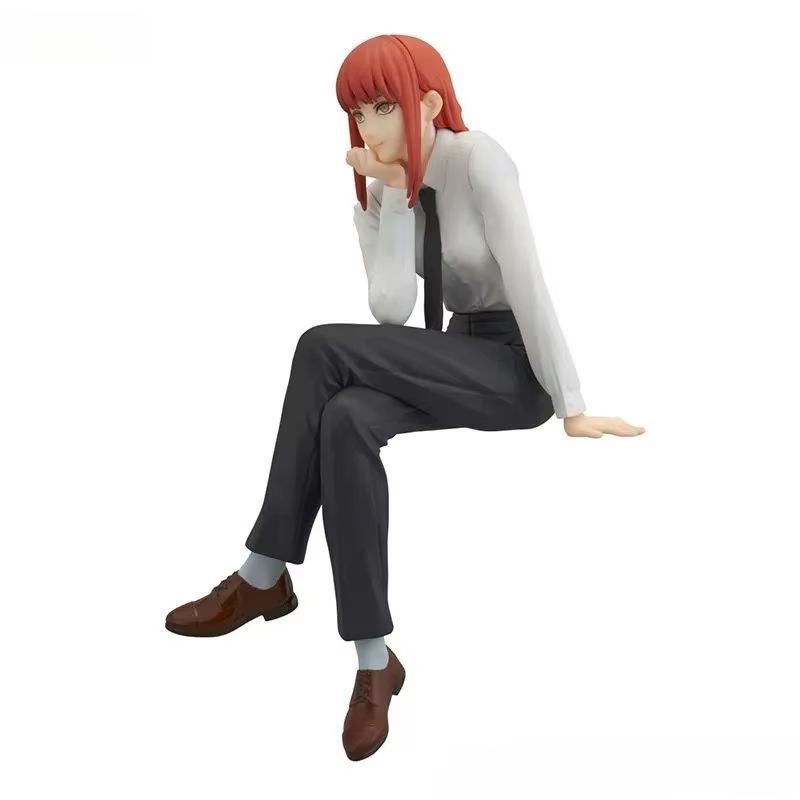 New Chainsaw Man Figure Makima Anime Noodle Stopper Desktop Decorative Ornaments Figure Model Toys For Boys Birthday Gifts