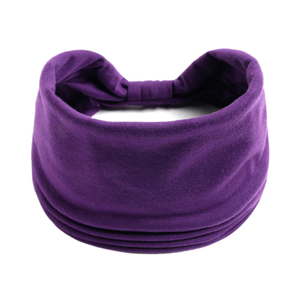Wide Headbands for Women Stylish Head Wraps Boho Hairbands Sport Yoga Turban Cotton Non-Slip Bandana Hair Accessories