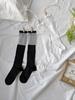 Bialicheu [2Pack] Minette See-Through Block Knee Socks 2 Colors