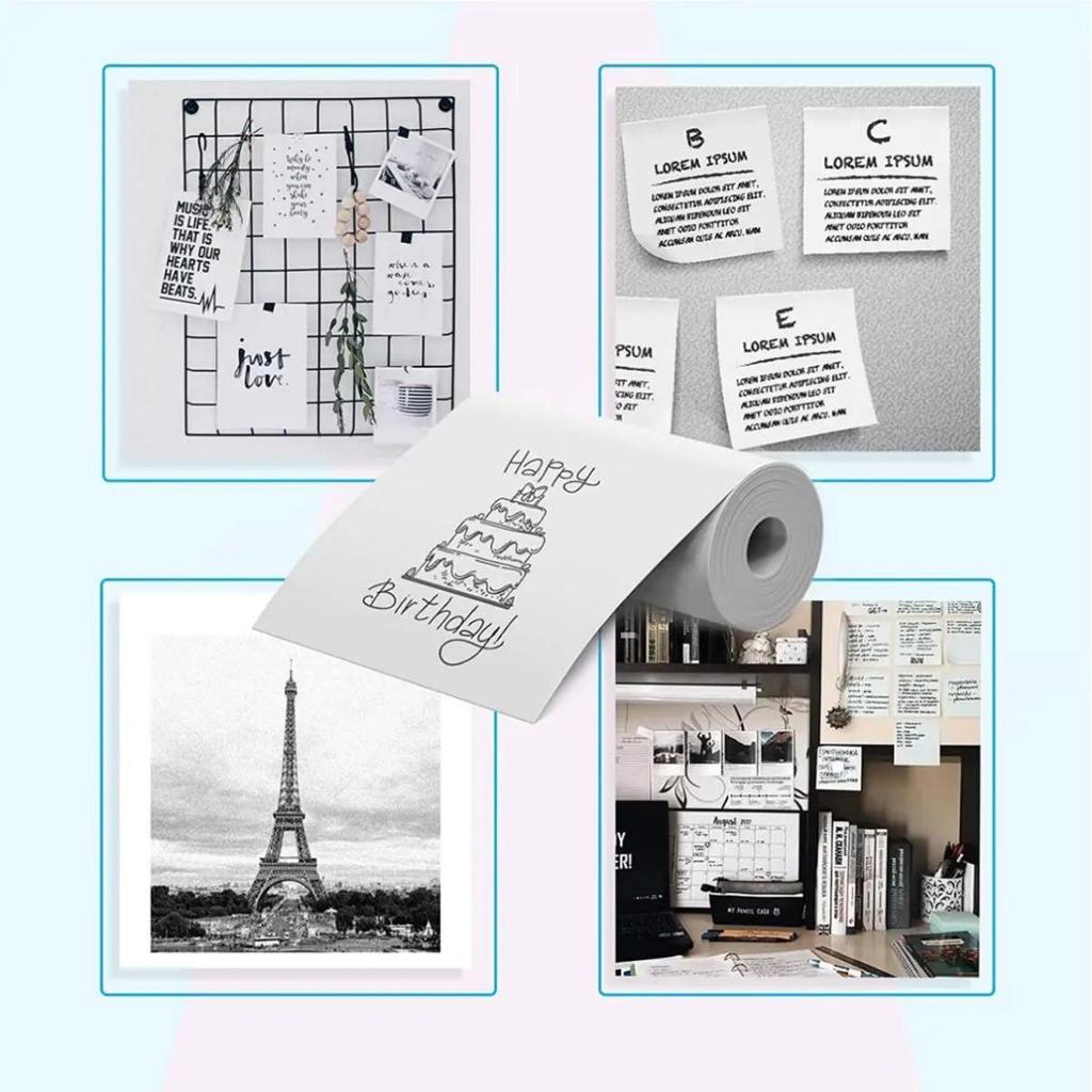 Thermal Printing Paper 57X30mm Mini Printing Sticker for Mini Thermal Printer