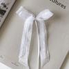 10PCS New Polyester Lace Lace Bow White Double Layered Flower Ribbon Bows Handmade Hair Accessories DIY Accessories