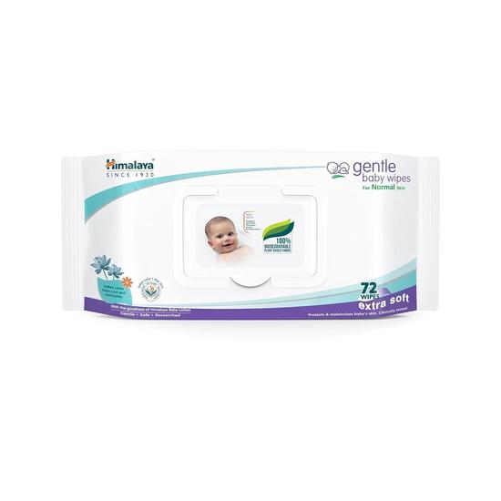 

Влажные салфетки Himalaya Gentle Baby, 72 шт., Белые