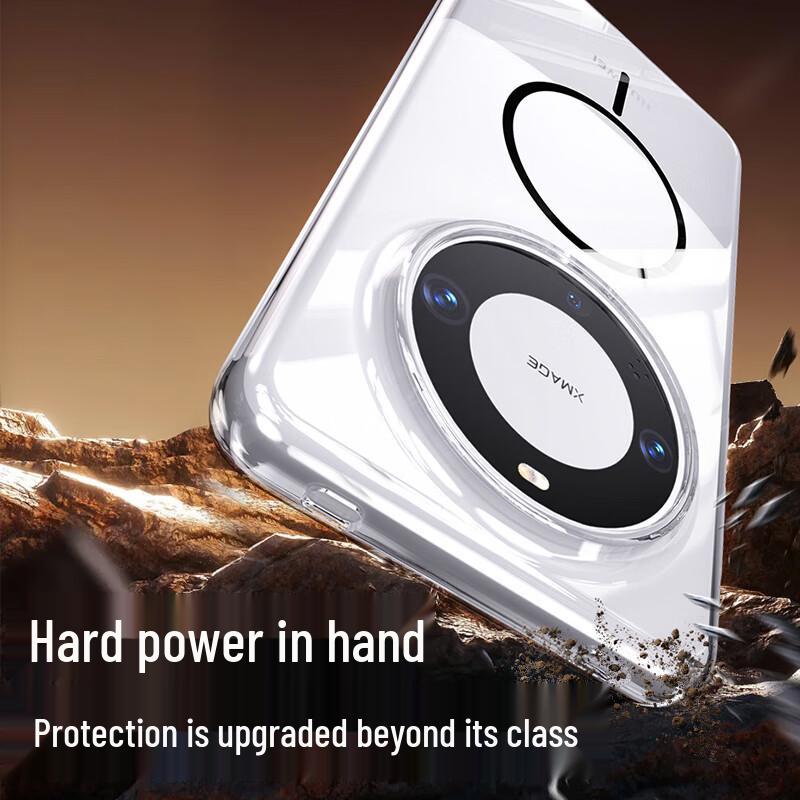 SHIYONG Icy Transparent Magnetic Ultra-Thin Phone Case for Huawei Mate Series