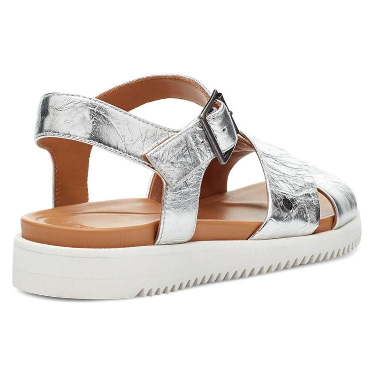 UGG Sandalia Metálica Zoie para Mujer 1116390-SLVR