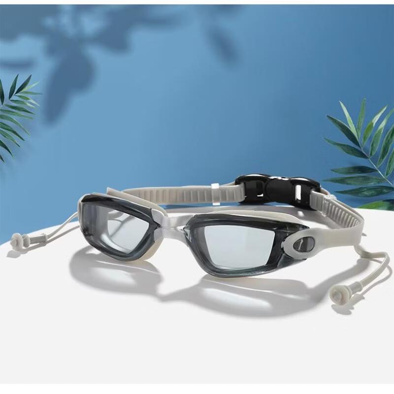 Unisex Flat Lens Swimming Goggles