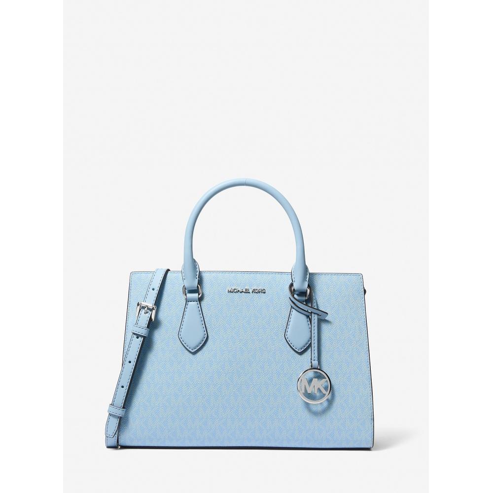 

Michael Kors Sheila Satchel Medium Mk Signature 35t5s6hs3b1540 Light Sky F