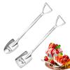 Ice Cream Scoop 2X Dessert Spoons Engraved Ice Cream Shovel Spoons For Stirring Mixing Ice Cream Cake