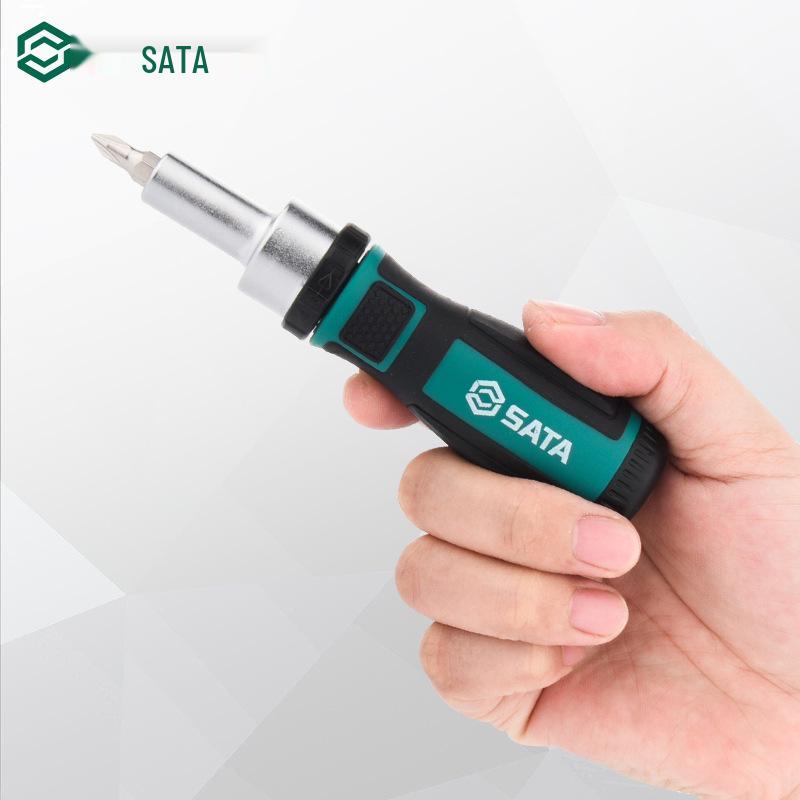 Sata Multi-Purpose Ratchet Screwdriver Set for Mobile & Notebook Repair (Phillips, Slotted, Torx)