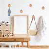 User Friendly Wooden Animal Hooks Damage Release Installation Works On Any Smooth Surfaces Decorative Wall Hooks