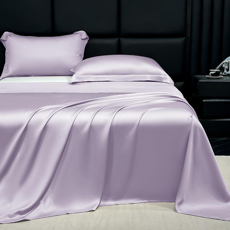 Washed Ice Silk Bed Sheet Summer Cooling Home Bedroom Student Dorm Machine Washable Set