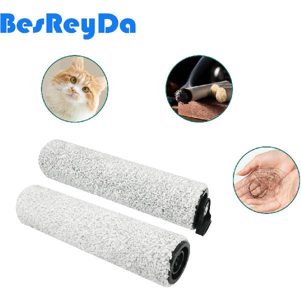 4 Sets iFloor 3 Replacement HEPA Filter and Brush Rolls Compatible with iFloor 3 and Floor One S3 Cordless Wet Dry Vacuum Cleaner