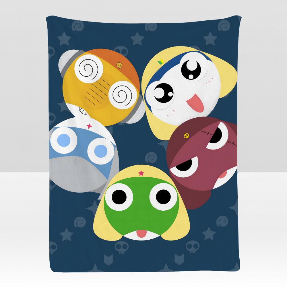 Anime K-Keroro G-Gunso Throw Soft Flannel Blanket for Bed Bedroom Sofa Picnic Throw Skin-friendly Breathable Gift Cover