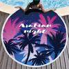 Tropic Plant Hawaii Coconut Tree Summer Beach Towel For Adult Kids Comfortable Soft Microfiber Round Shower Bath Towels