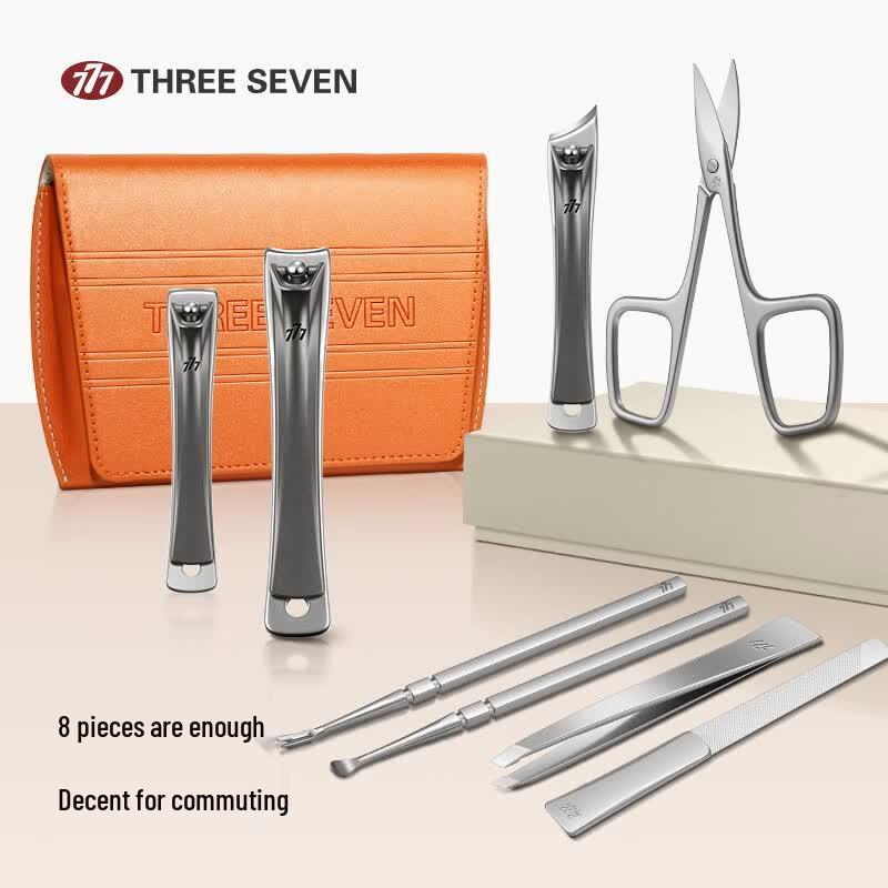 777 Titanium Plated 8-Piece Nail Care Set
