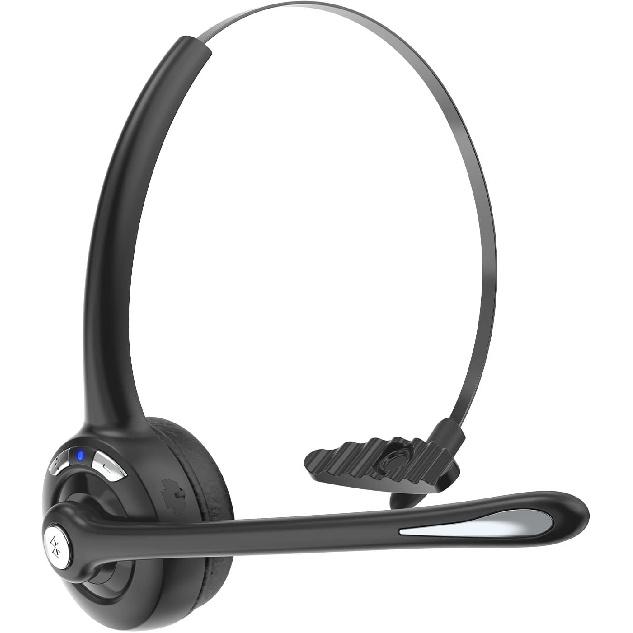 Bluetooth Headset with Microphone,V5.1,Noise Canceling Wireless On Ear Headphones, Bluetooth Headphones with Mic, Phone Headset Mute Button for