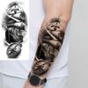 1 Sheet Compass Pirate Ship Temporary Tattoos For Women Men Adults Waterproof Tattoo Sleeve Self Adhesive Forearm Arm Leg Body