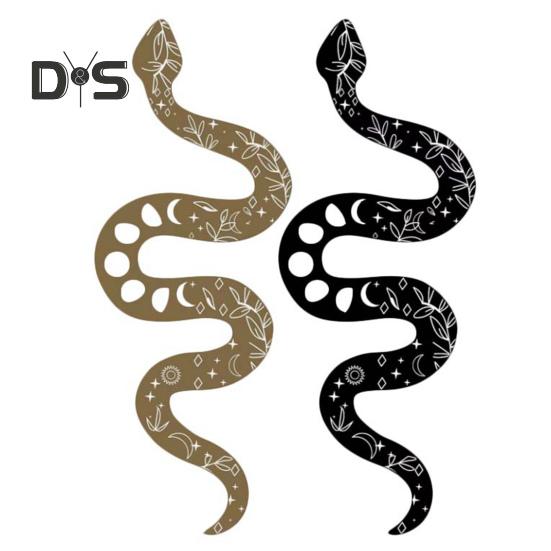 

1 пара деревянных змей настенных украшений для дома, офиса, гостиной, внутреннего и наружного настенного искусства, современное деревенское украшение в виде змеи, подвесной знак в виде животного 2pcs B