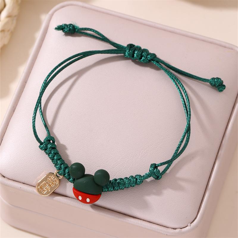 1pc Handmade Bracelet: Braided String Design, Fresh & Cute Gift for Her