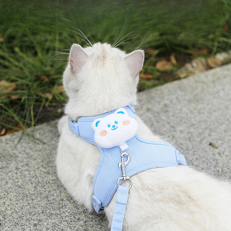 Adjustable Cat Leash, Cat-walking Rope, Special Chest and Back Strap for Young Cats Going Out, Small Dog Pet Supplies