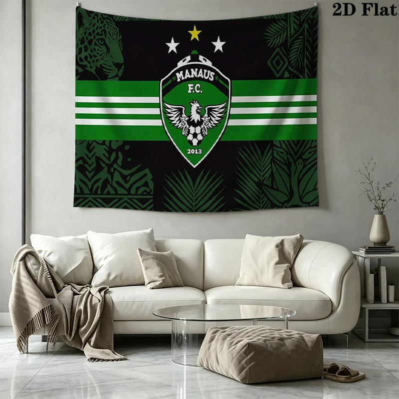 MANAUS FC Wall Tapestry Aesthetic Wall Hanging Printed Fabric Blanket Decorative Tapestries for Bedroom Living Room Home Decor